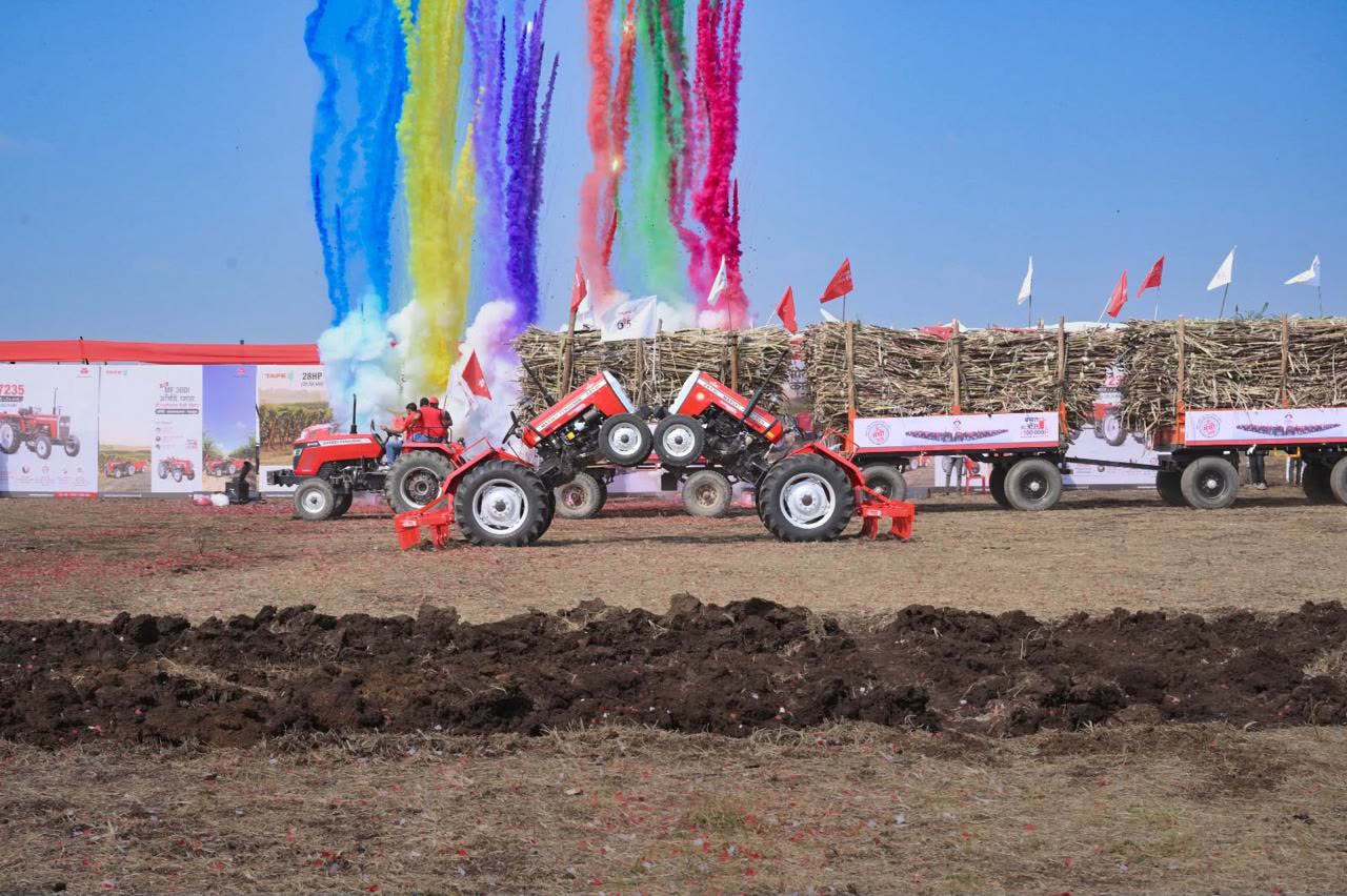 Massey Ferguson tractor live demonstration at Massey Carnival 2026